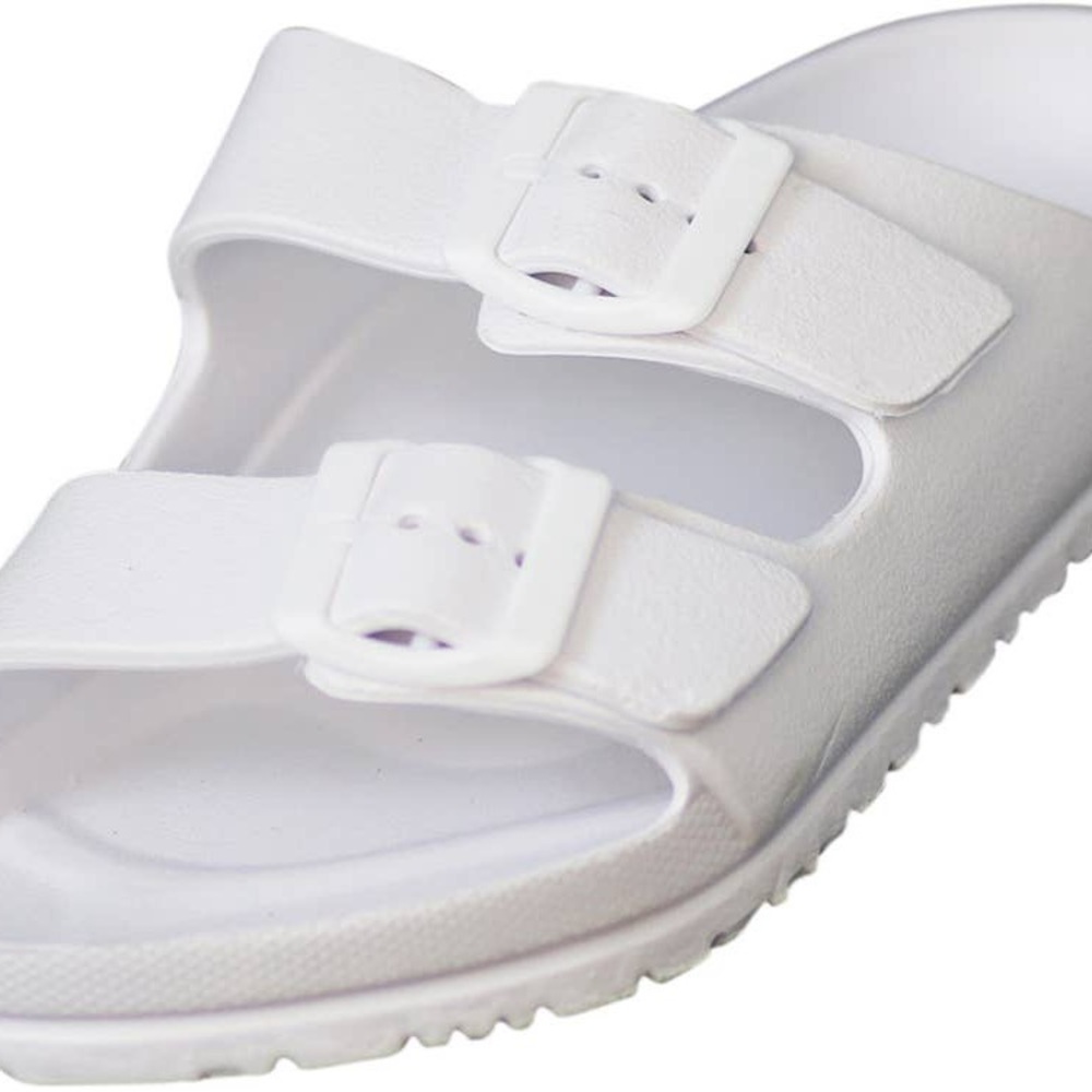 Norty Women's Indoor Outdoor 2 Strap Adjustable Buckles slide